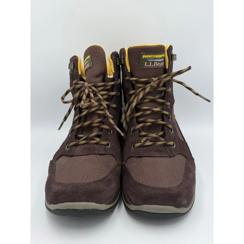 L.L. Bean Hiking Boots Mens 9 Wide Brown Suede Primaloft TEK 2.5